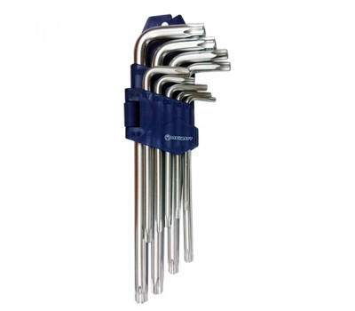 Набір Г-обр. ключів 9од.TORX з відп. довгих TKS0902