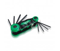 Набір складних ключів TORX: T6-T25 (матеріал CRV-6150) Набір складних ключів TORX: T6-T25 (матеріал CRV-6150)