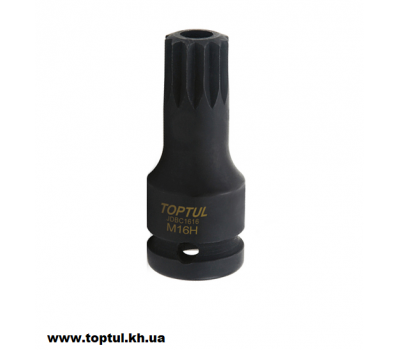 Головка для маслозливної пробки VW, AUDI (M16H) L60mm TOPTUL JDBC1616