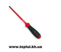 Викрутка шліцева 8 x 175mm ізольована TOPTUL FAEB0818 Викрутка шліцева 8 x 175mm ізольована TOPTUL FAEB0818