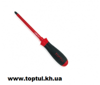 Викрутка хрестова PH0 x 75mm ізольована (1000V) TOPTUL FBEB0008 Викрутка хрестова PH0 x 75mm ізольована (1000V) TOPTUL FBEB0008